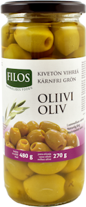 Filos oliivi 480/270g vihreä kivetön