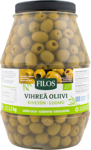 Filos vihreä luomuoliivi kivetön  3,1/1,5 kg