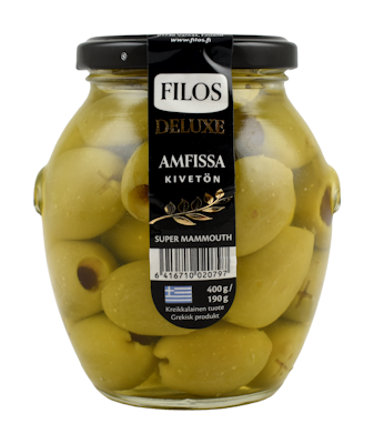 Filos Deluxe vihreä oliivi 400/190g kivetön