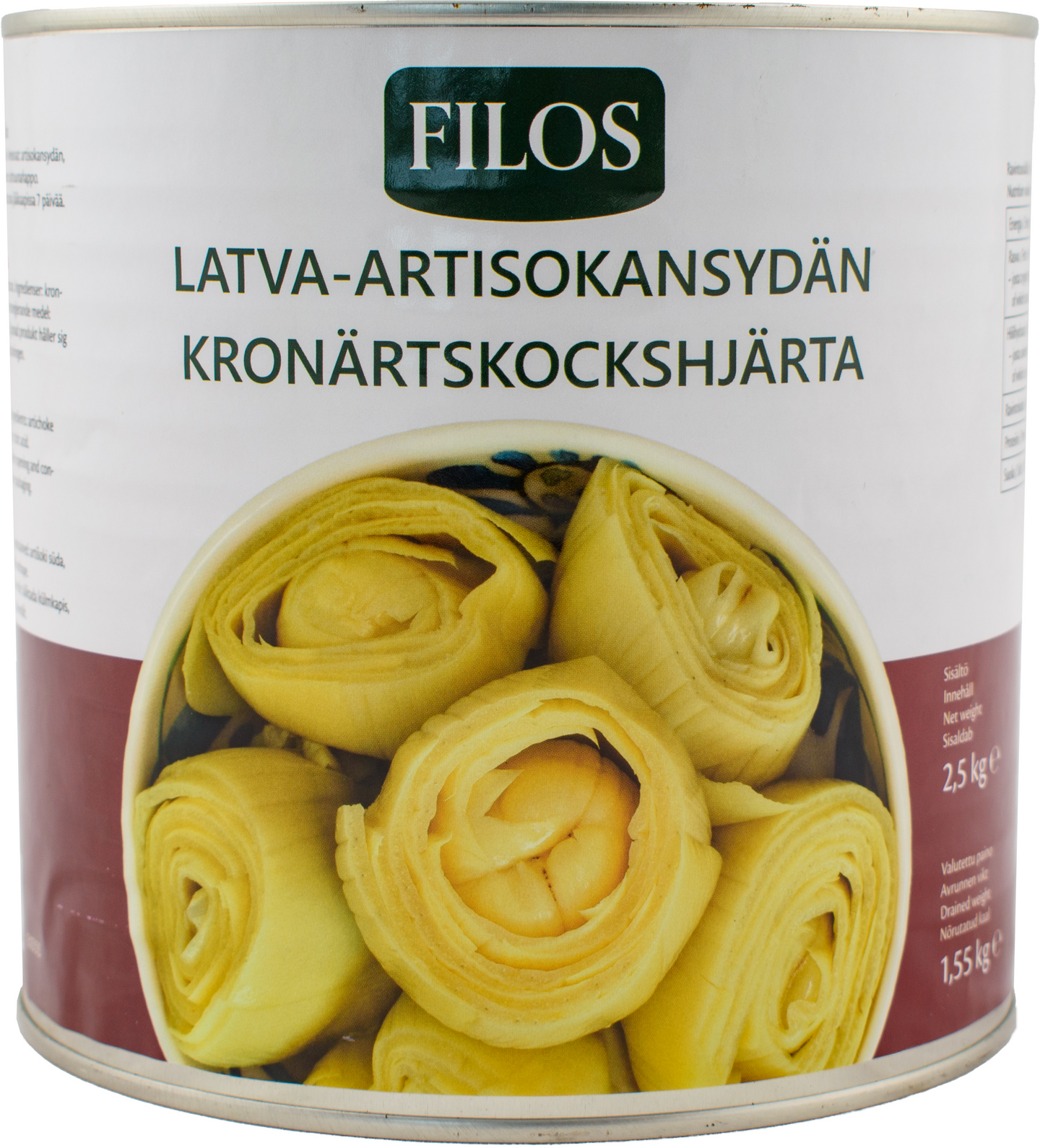 Filos latva-artisokansydän 2,5/1,55 kg