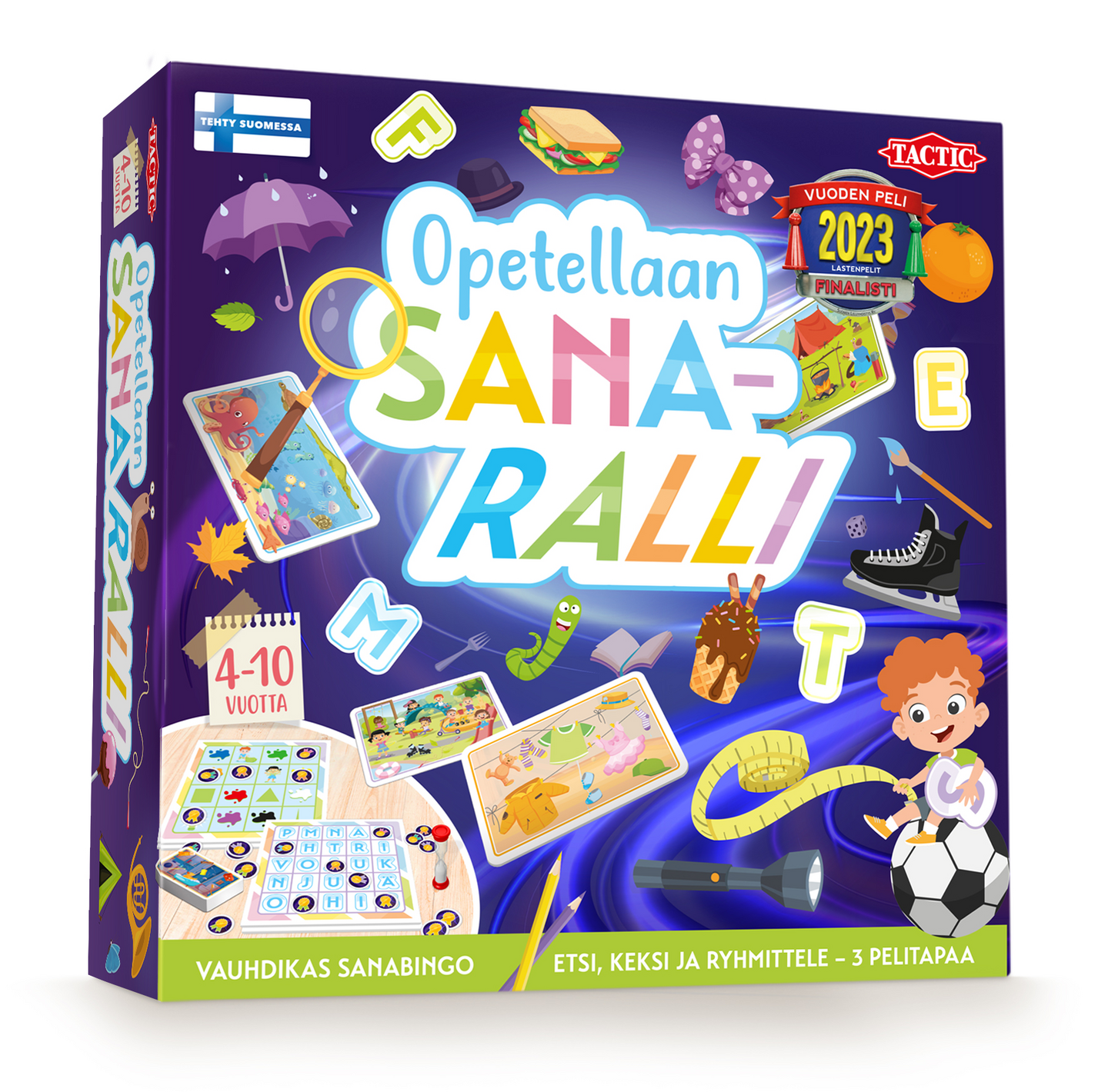 Tactic Opetellaan Sanaralli lastenpeli