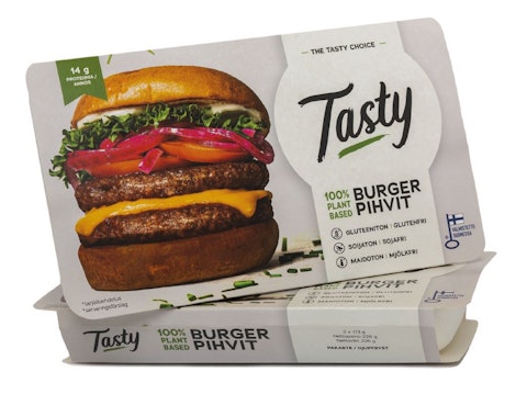Tasty Burger kasvispihvi 2x113g vegaaninen pakaste | K-Ruoka Verkkokauppa