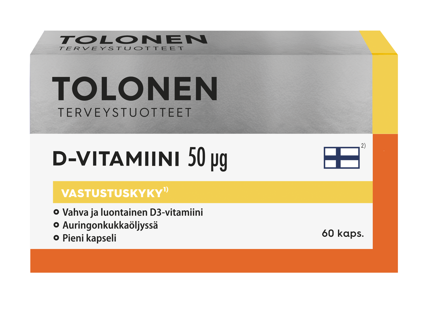 Tolonen D-vitamiini 50µg 60kaps 19g