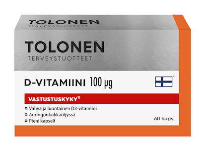 Tri Tolonen D-vitamiini 100µg 60 kapselia