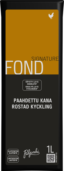 Puljonki Paahdettu Kana fondi Signature kastikepohja 1l