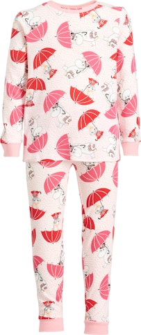 Muumi lasten pyjama Pisarat vaaleanpunainen