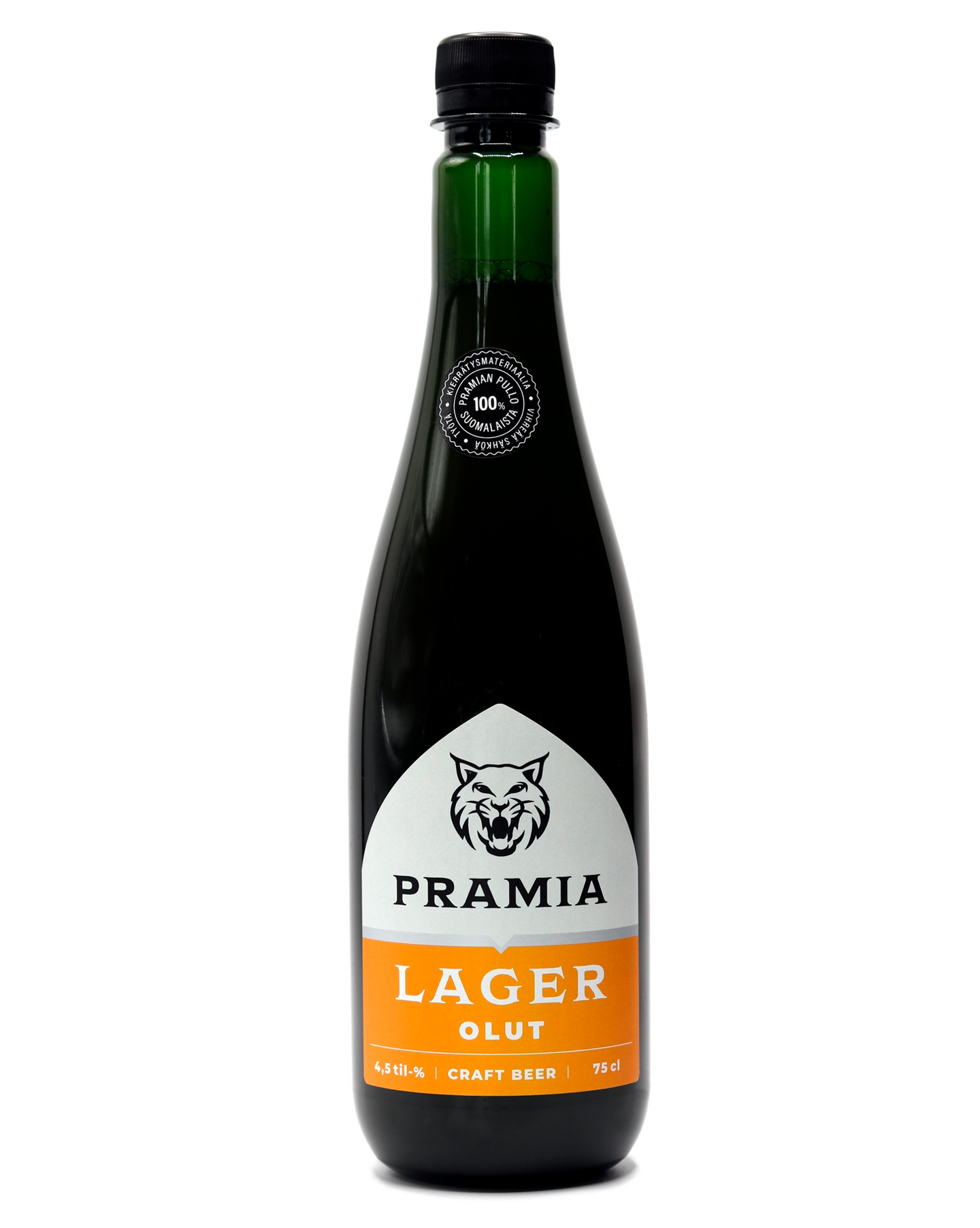 Pramia Lager olut 4,5% 0,75l gluteeniton