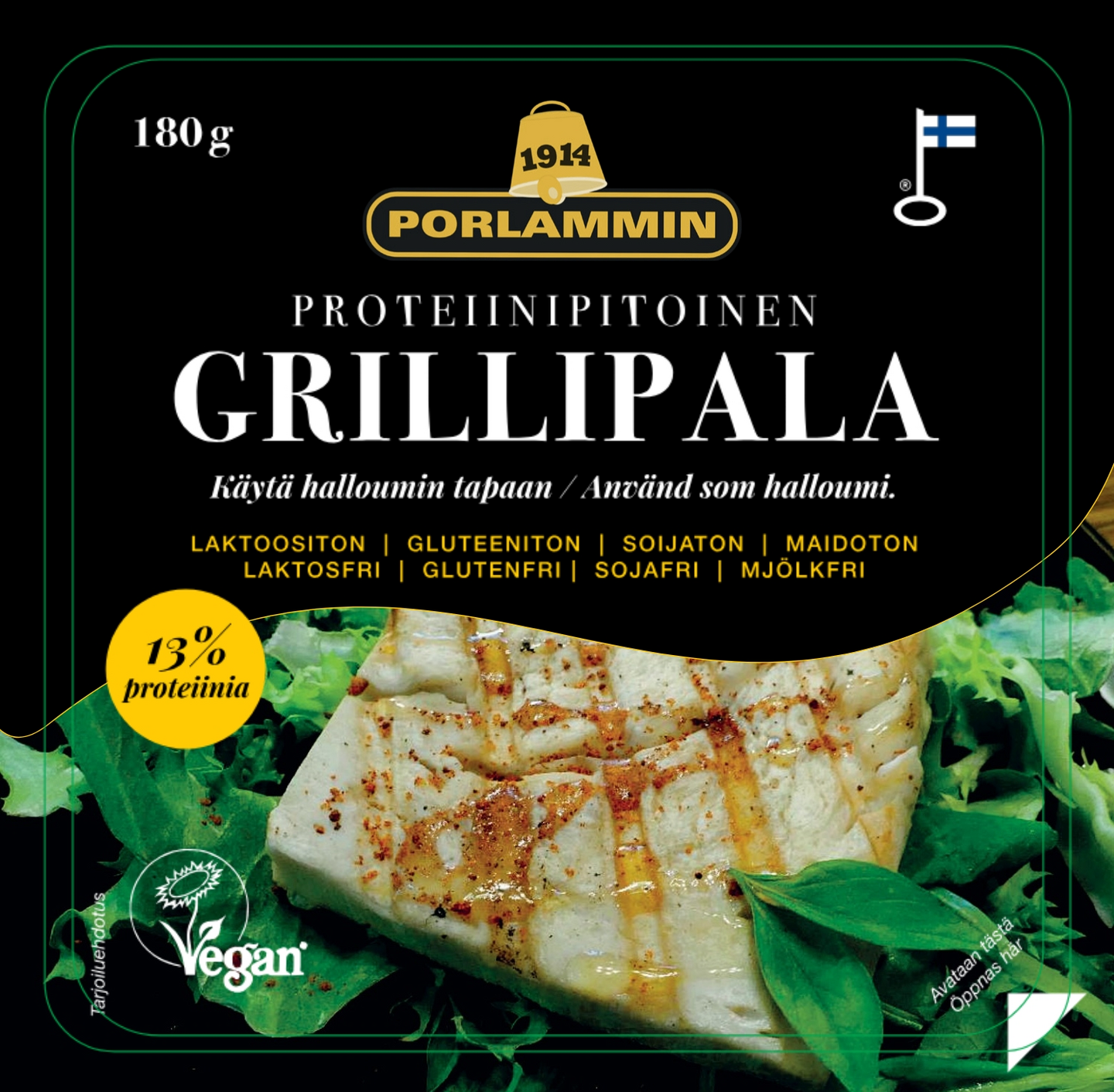 Porlammin proteiinigrillipala 180g