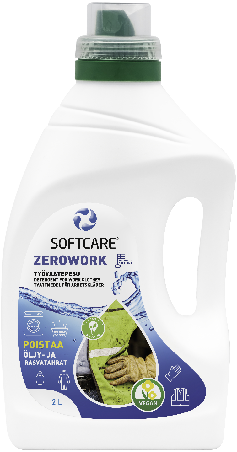 Softcare zerowork työvaatepesu 2L