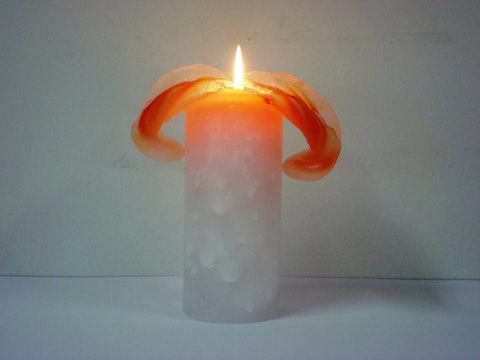 Jääkukka väriä vaihtava kynttilä 7x26cm 80h
