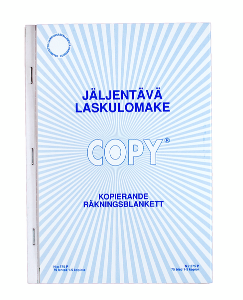 Copy Laskulomake A5 itsejäljentävä pystymalli