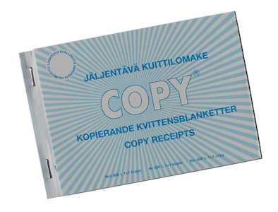 Copy Kuittilomake A6 itsejäljentävä vaakamalli