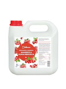 DeliMax Mansikka-punaherukkamehutiiviste sokeroitu 3l 1+3