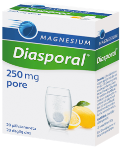 Diasporal magnesium 250 Aktiv poretabletti 20 kpl