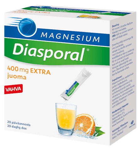 Diasporal 20kpl Magnesi 400 ravlisä