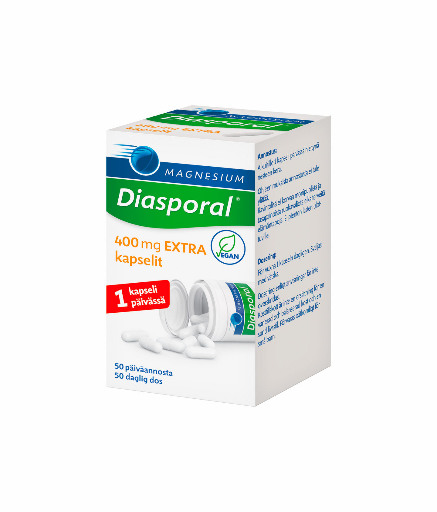 Diasporal Magnesium 400mg Extra 41g 50kaps — HoReCatukku Kespro