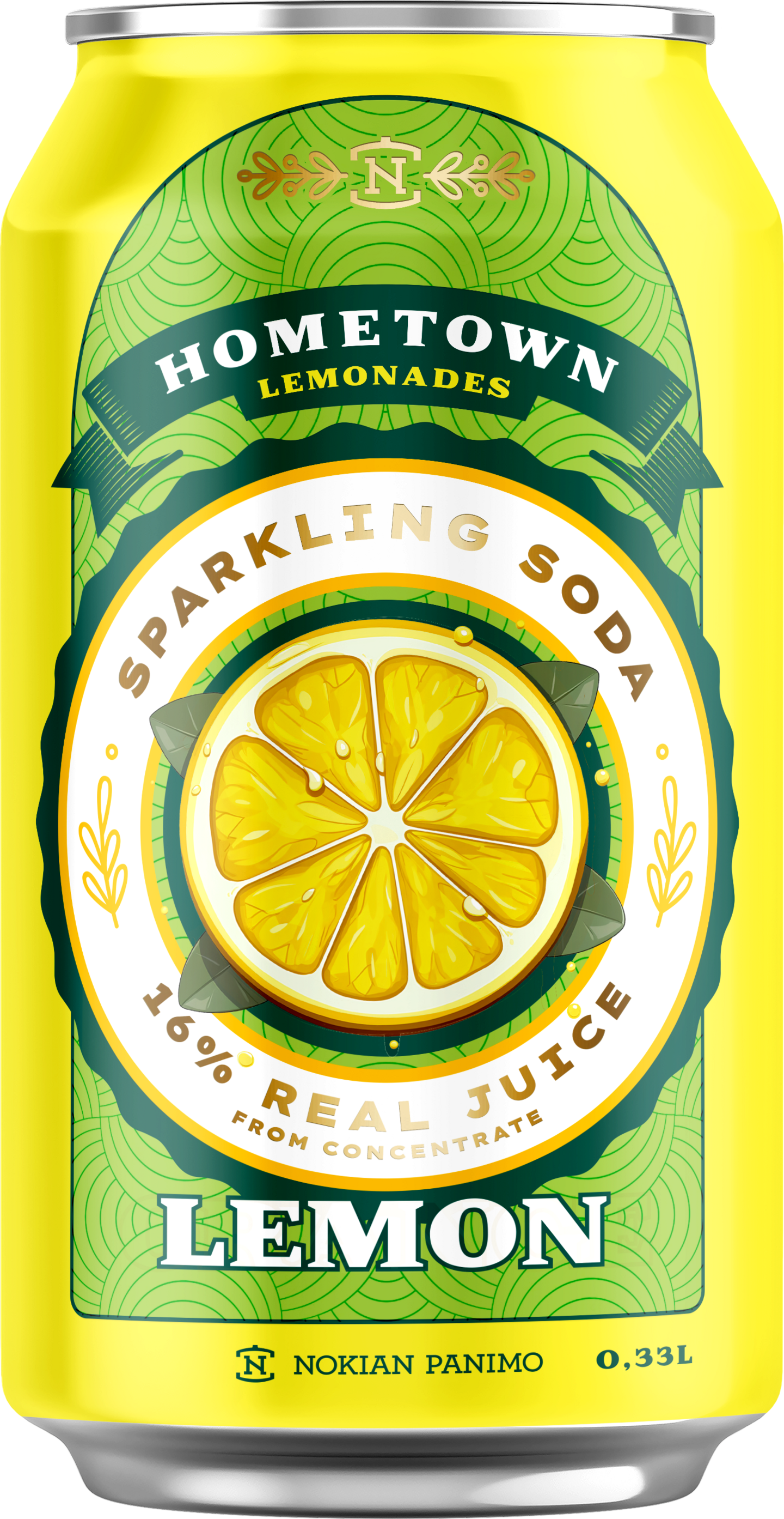Hometown Lemonades sparkling soda Lemon virvoitusjuoma 0,33l