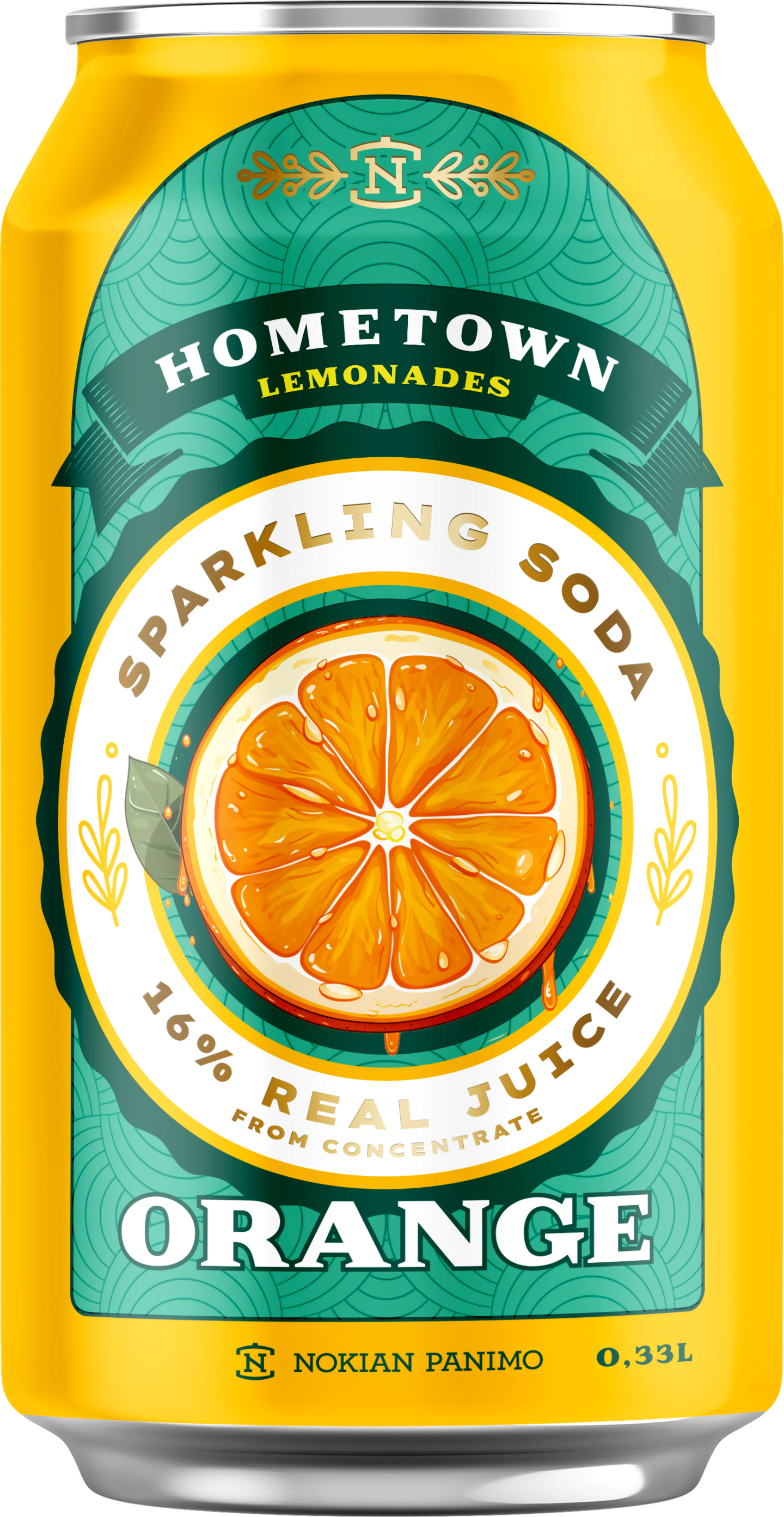 Hometown Lemonades sparkling soda Orange virvoitusjuoma 0,33l