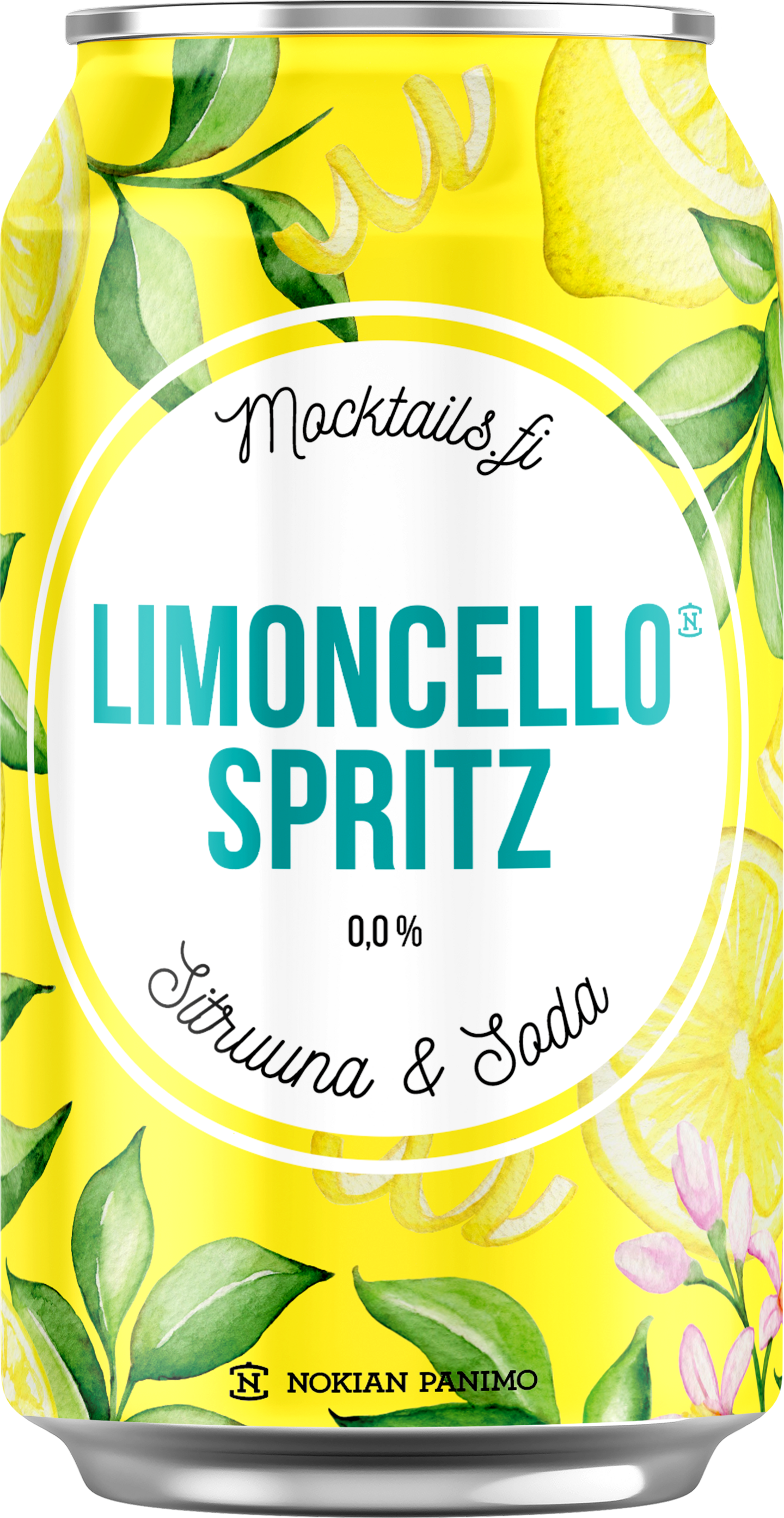 Nokian Panimo Limoncello Spritz mocktail sitruuna-soda 0% 0,33l