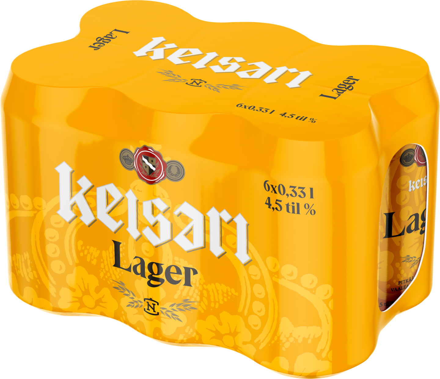 Keisari Lager olut 4,5% 0,33l 6-pack