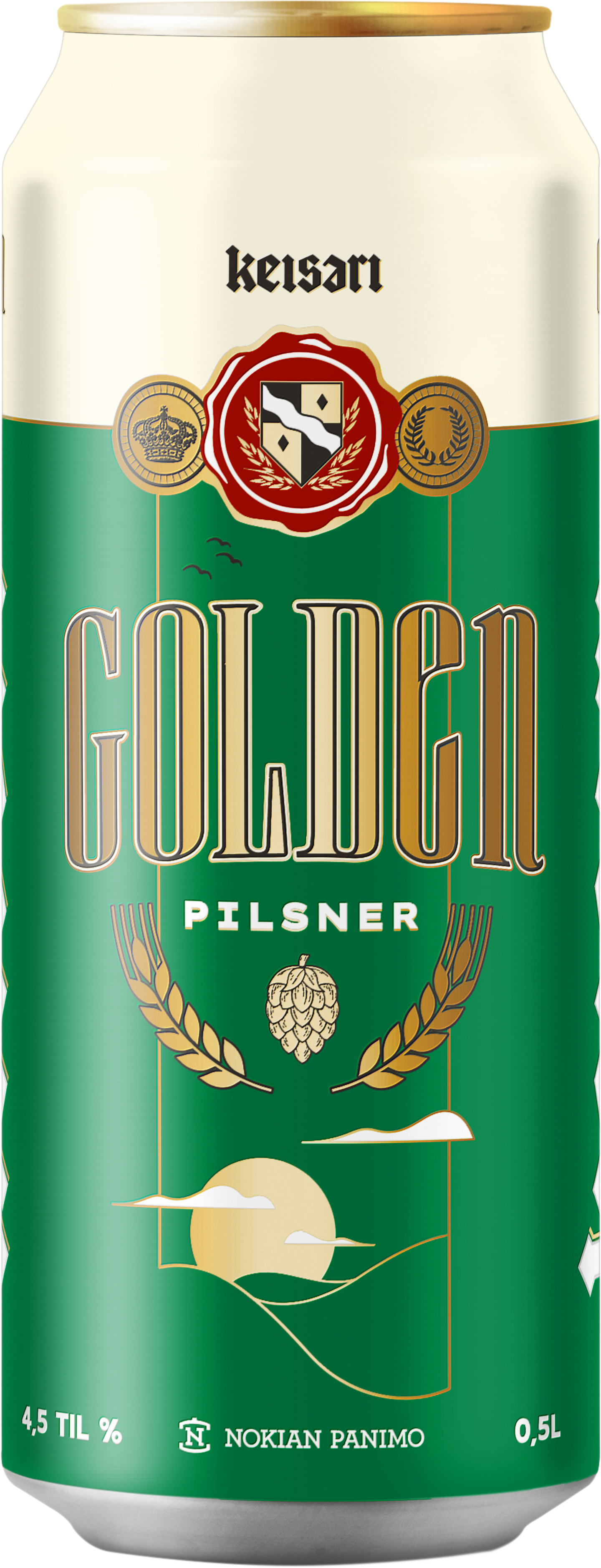 Keisari Golden Pilsner olut 4,5% 0,5l
