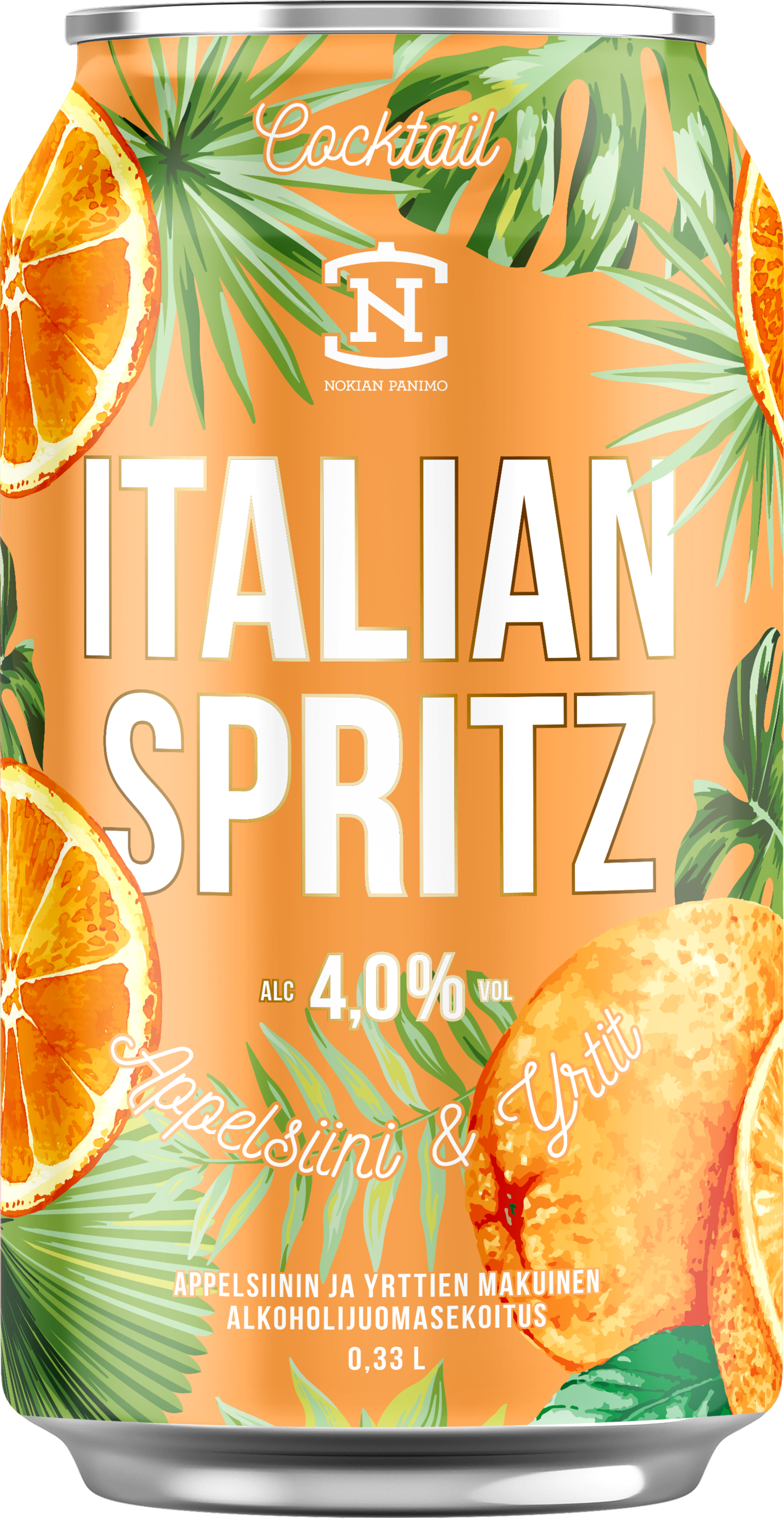 Nokian Panimo Cocktail Italian Spritz appelsiini-yrtit 4% 0,33l