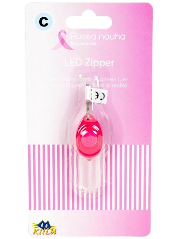 Kiilu C Roosa Nauha LED zipper pinkki