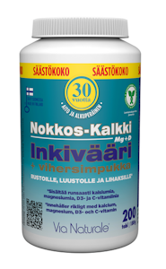 Via Naturale Nokkos-Kalkki Inkivääri+vihersimpukka 200tabl. 180g