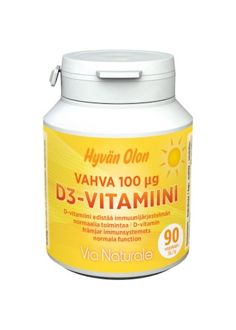 Hyvän Olon vahva D3 vitamiini 100µg 90kaps