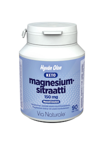 Hyvän Olon Keto magnesiumsitraatti 150mg 139g 90tabl