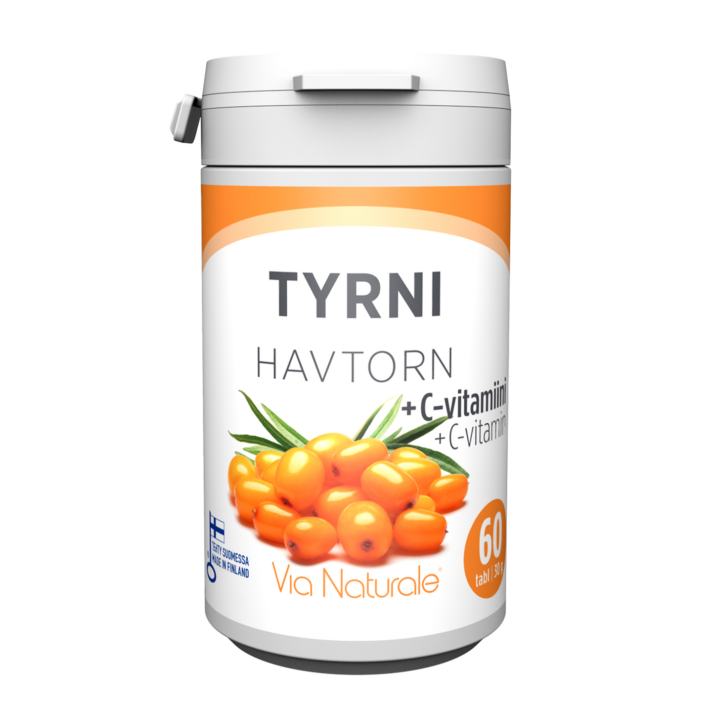 Via Naturale tyrni + C vitamiini 60tabl 30g