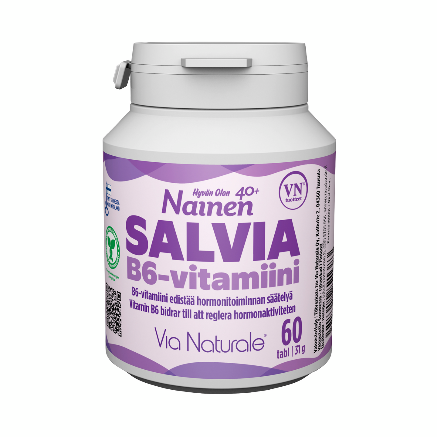 Hyvän Olon Nainen 40+ Salvia B6-vitamiini 60 tabl 31g