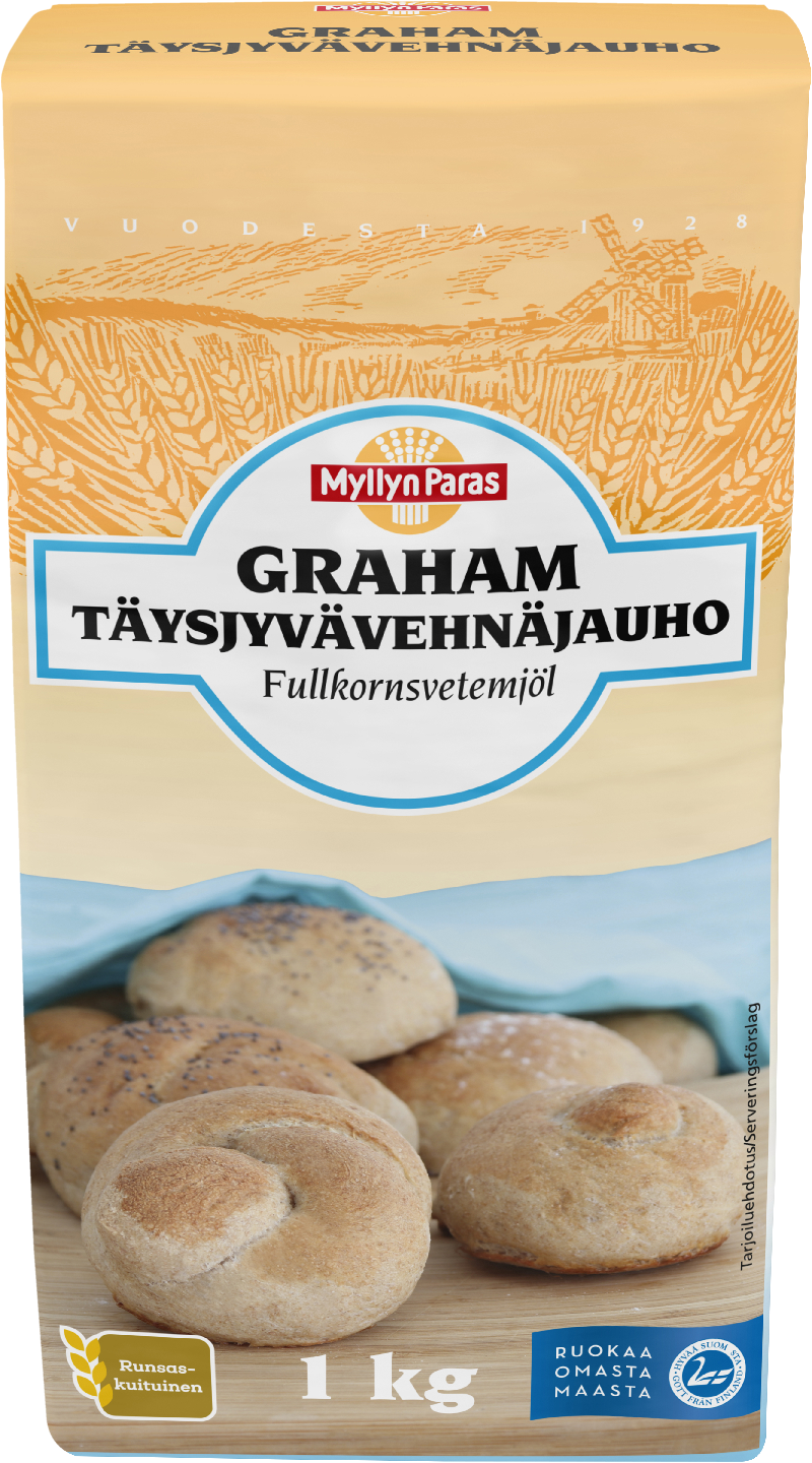 Myllyn Paras Graham Täysjyvävehnäjauho 1 kg