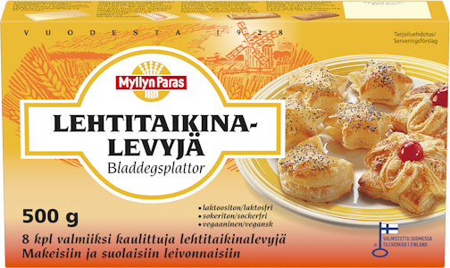 Myllyn Paras Lehtitaikina 8kpl/500 g pakastetaikina margariini