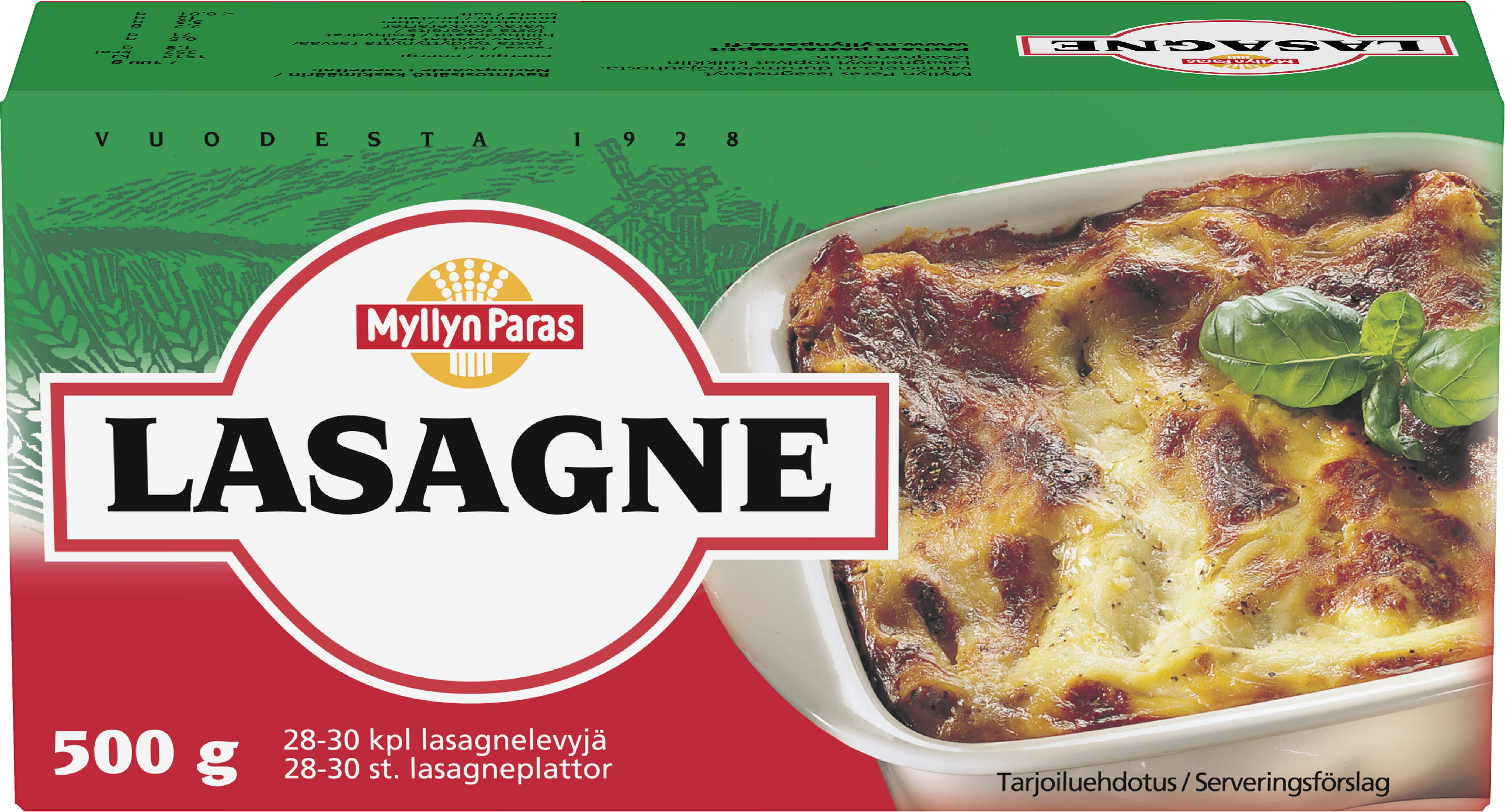 Myllyn Paras Lasagne 500g lasagnelevyjä | K-Ruoka Verkkokauppa