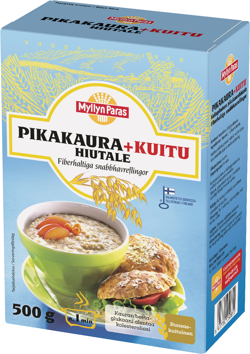 Myllyn Paras Pikakaura+Kuitu Hiutale 500 g