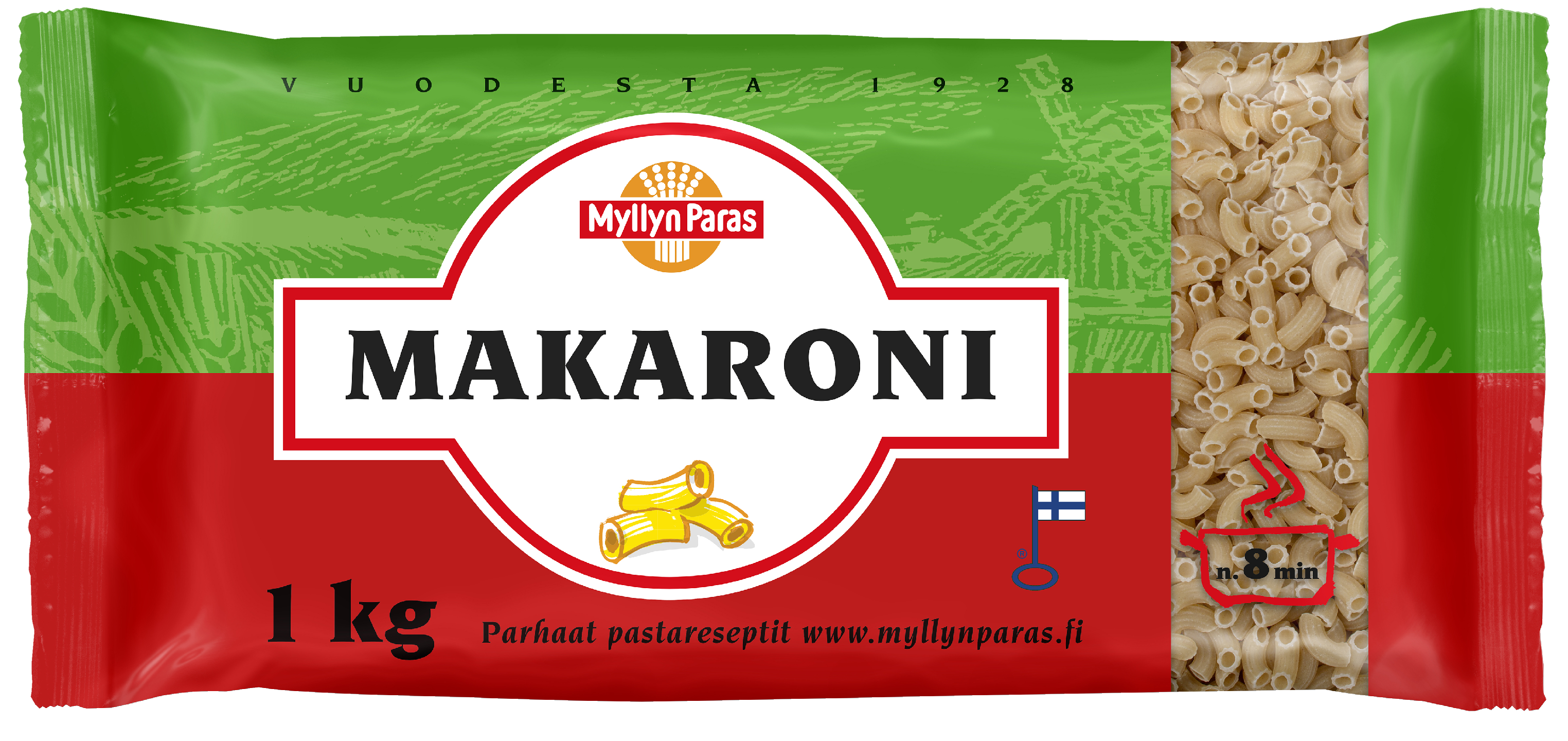 Myllyn Paras makaroni 1kg PUOLILAVA