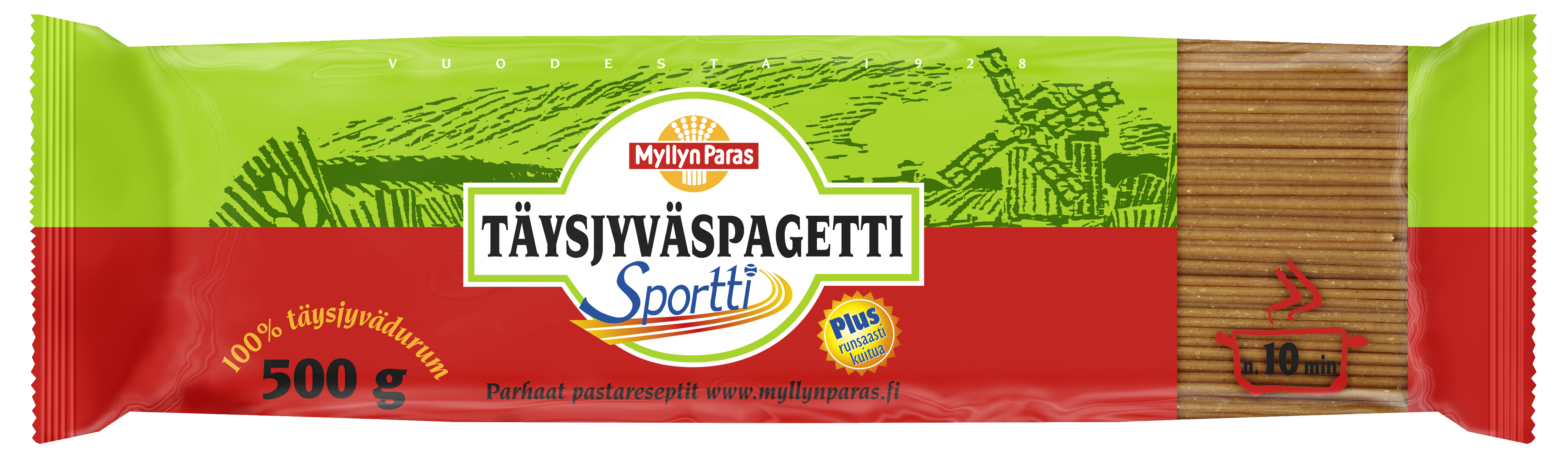 Myllyn Paras Sportti Täysjyväspagetti 500g