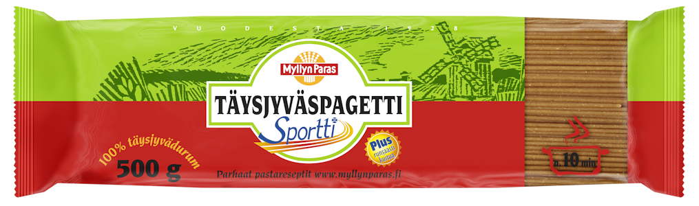 Myllyn Paras Sportti Täysjyväspagetti 500g