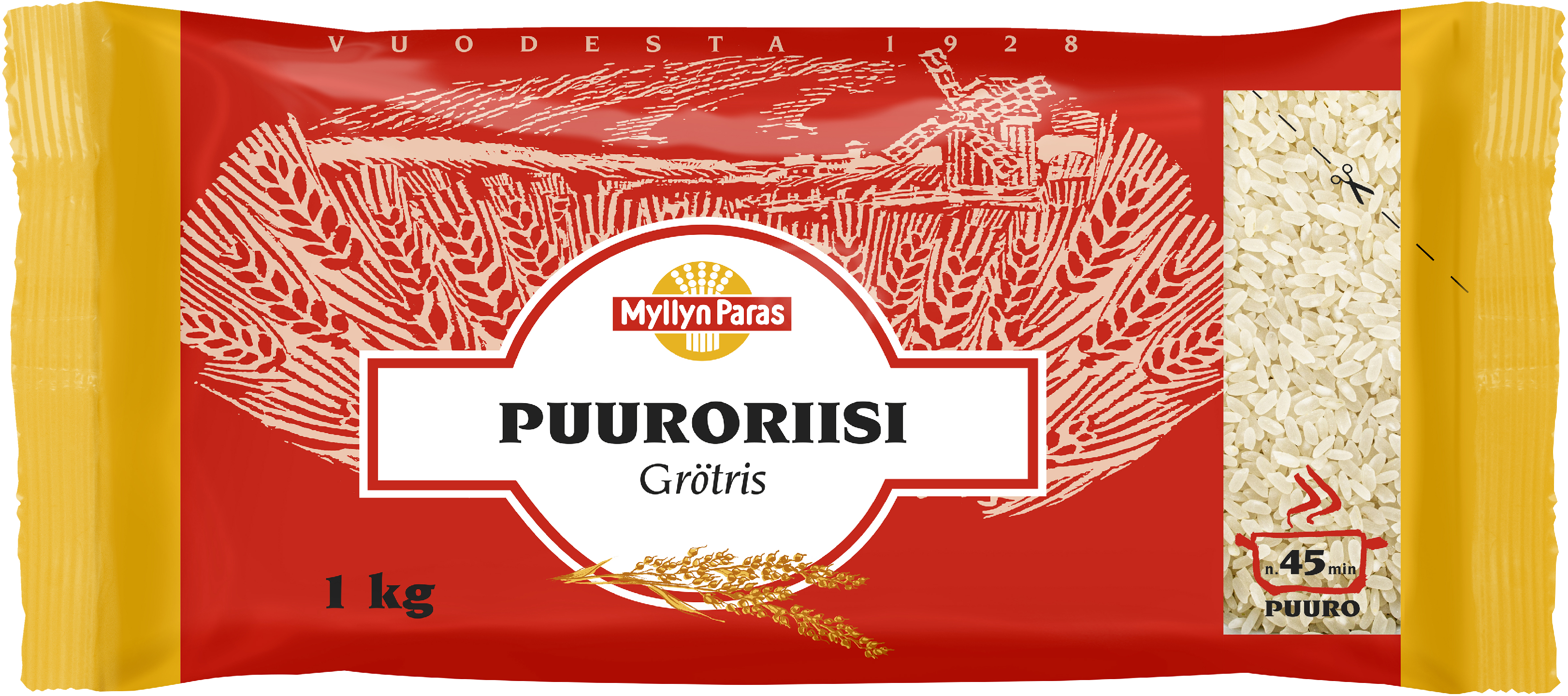 Myllyn paras puuroriisi 1kg PUOLILAVA