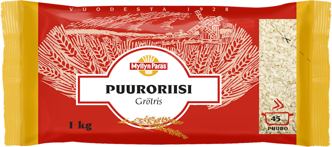 Myllyn paras puuroriisi 1kg PUOLILAVA