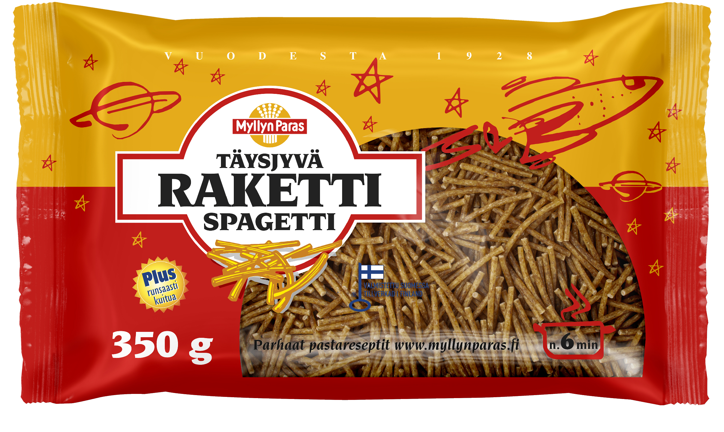 Myllyn Paras Täysjyvä Raketti Spagetti 350g