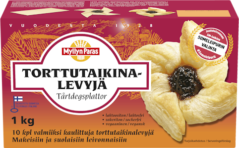 Myllyn Paras Torttutaikina 1 kg pakastetaikina margariini