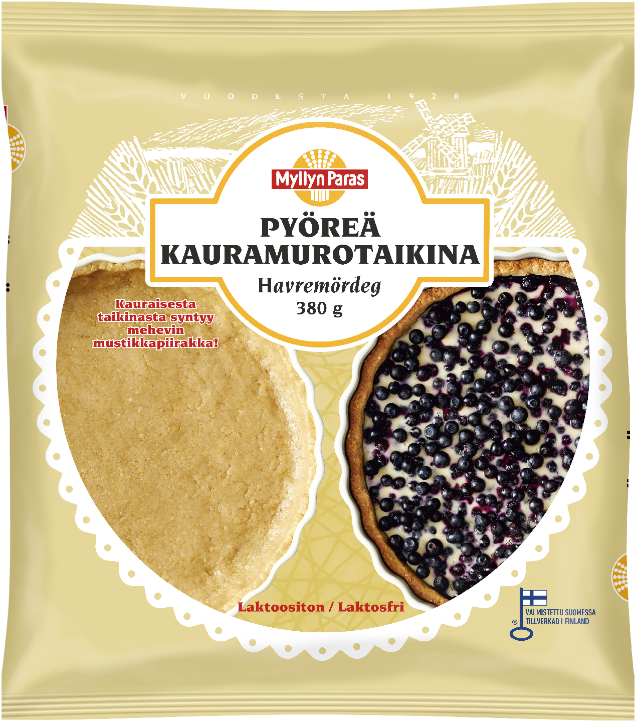 Myllyn Paras pyöreä kauramurotaikina 380g | K-Ruoka Verkkokauppa