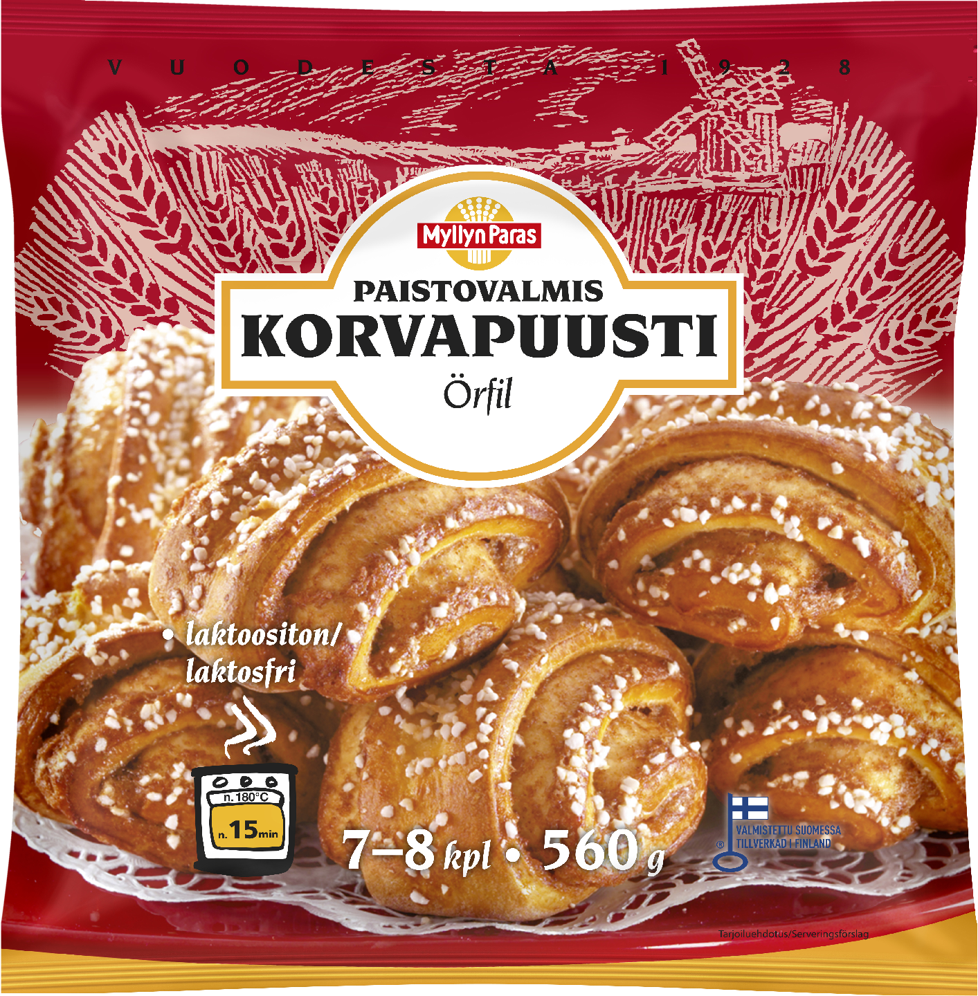 Myllyn Paras Korvapuusti 560 g pakastepulla