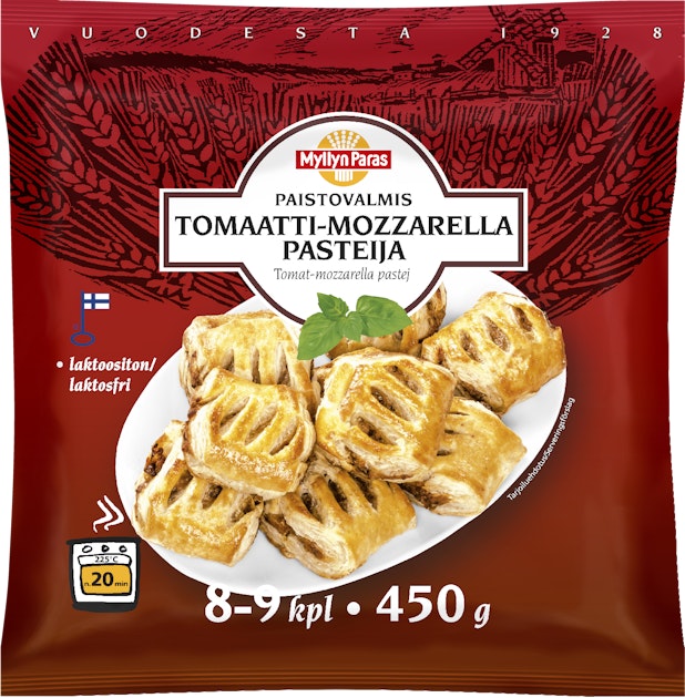 Myllyn Paras tomaattimozzarella pasteija 9kpl/450g | K-Ruoka Verkkokauppa