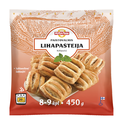 Myllyn Paras Lihapasteija 450 g pakasteleivonnainen