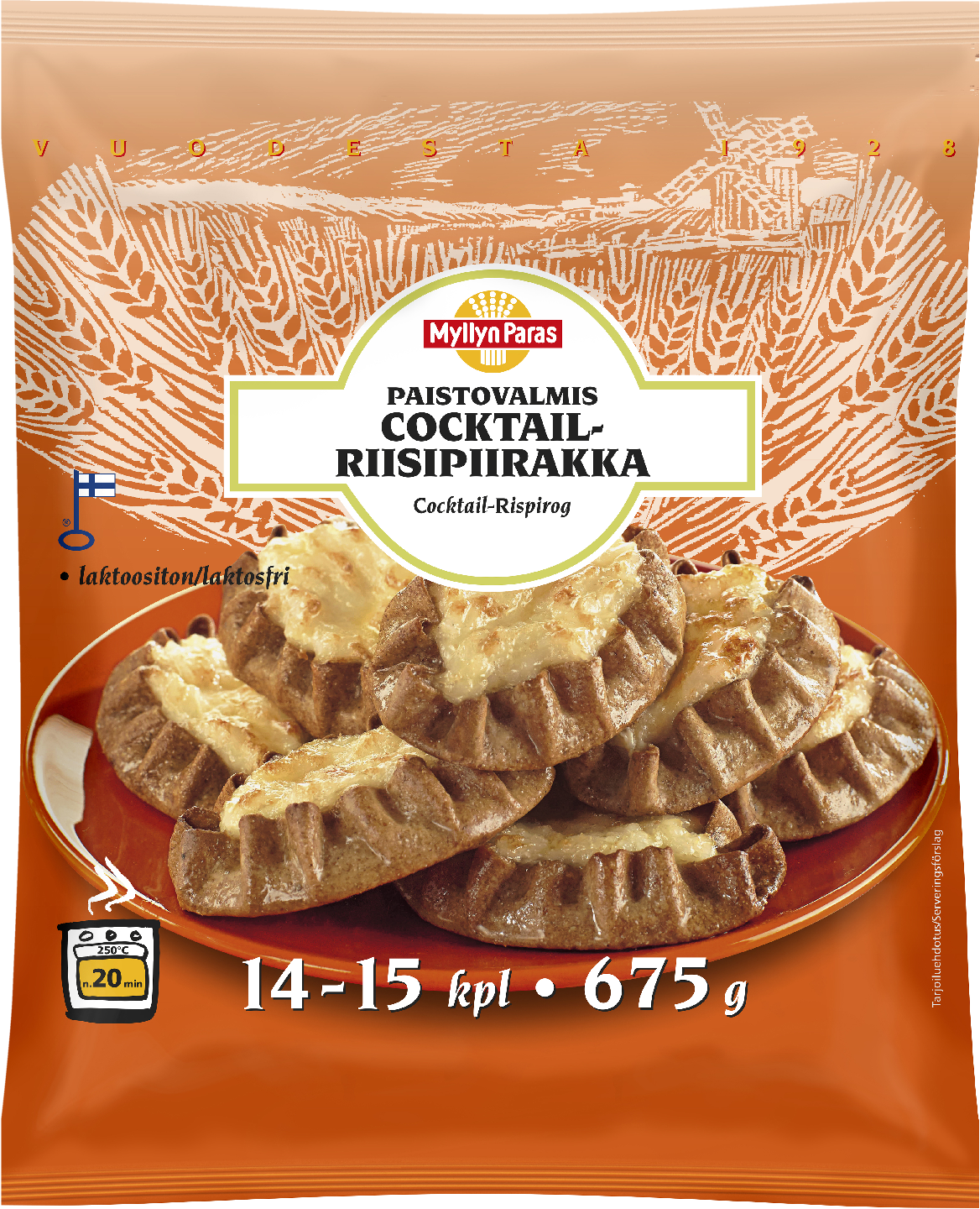 Myllyn Paras cocktail-riisipiirakka 675g