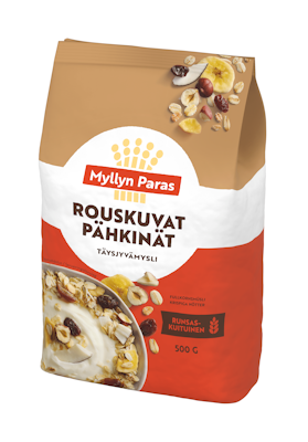 Myllyn Paras Rouskuvat Pähkinät täysjyvämysli 500g
