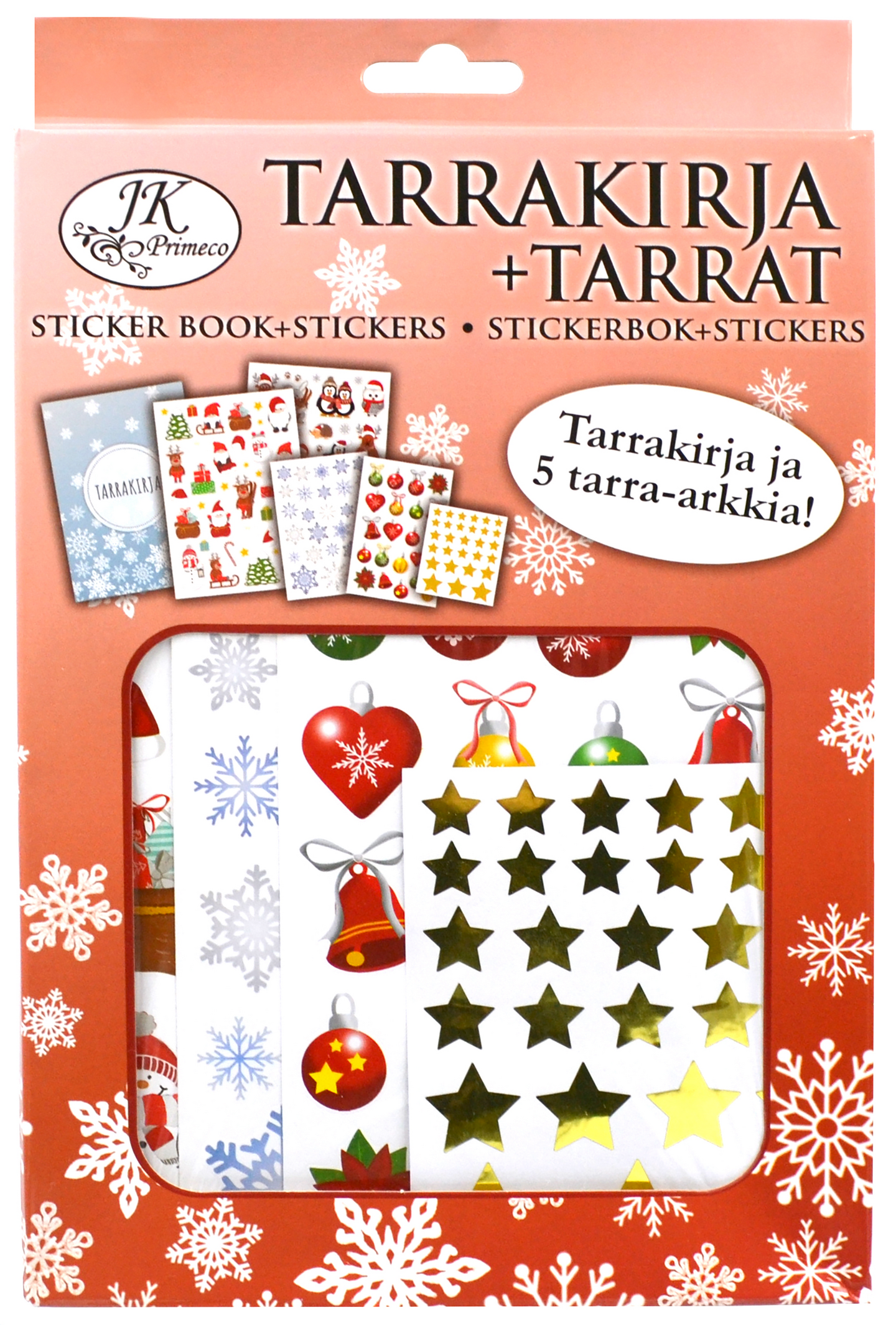 J.K. Primeco tarrakirja + tarrat joulu